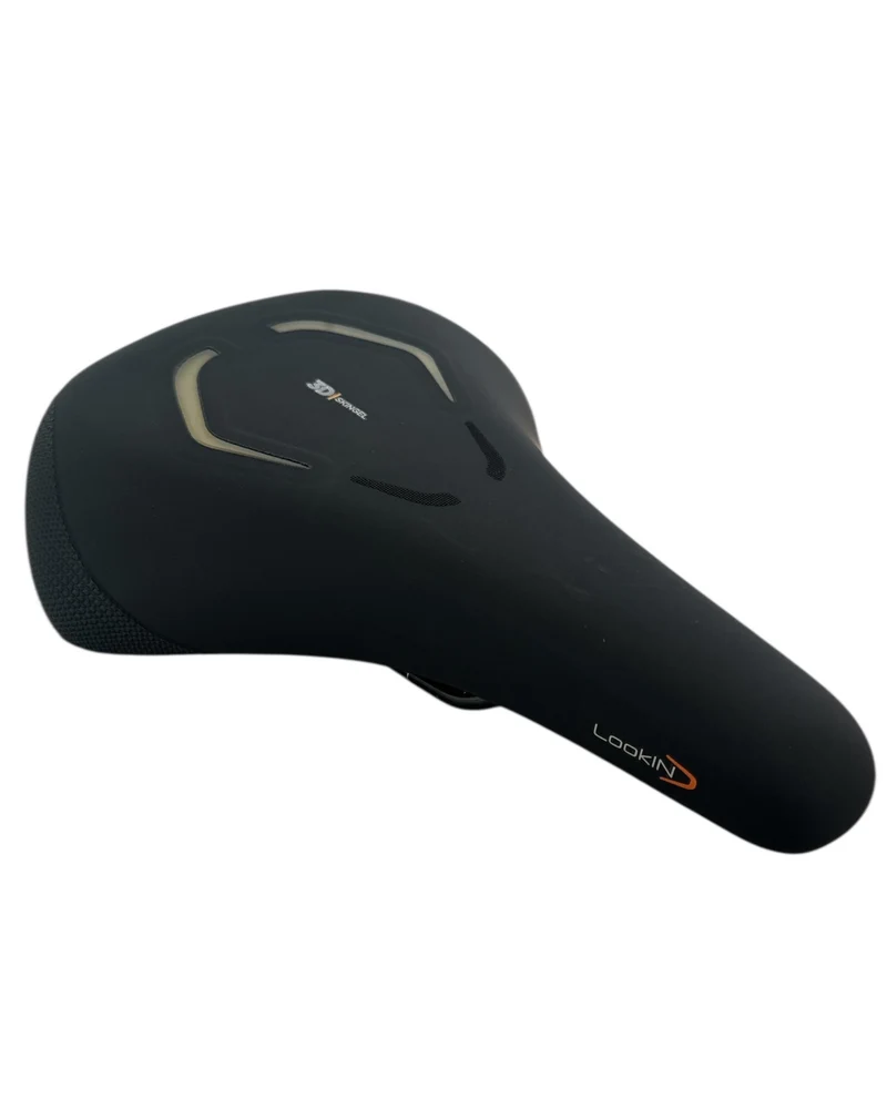 Fietszadel Dames Heren Selle Royal Zadel Fiets 3D Skingel 270x200 mm Zwart