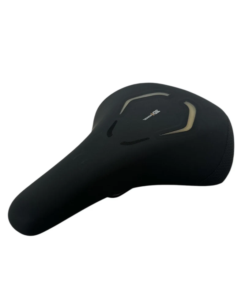 Fietszadel Dames Heren Selle Royal Zadel Fiets 3D Skingel 270x200 mm Zwart