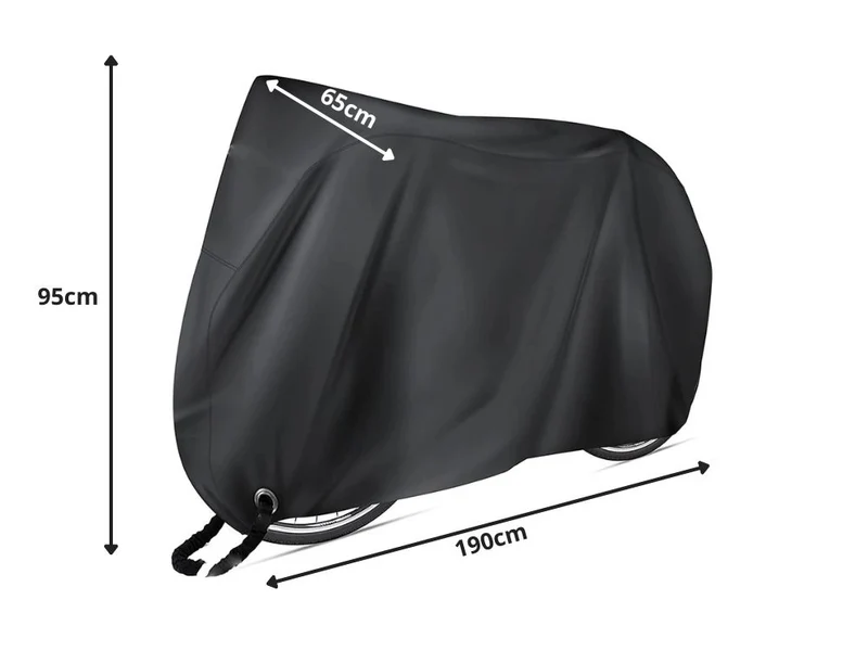 Fietshoes Waterdicht Beschemhoes Fiets 190x95 cm Scooter Motor Hoes Zwart