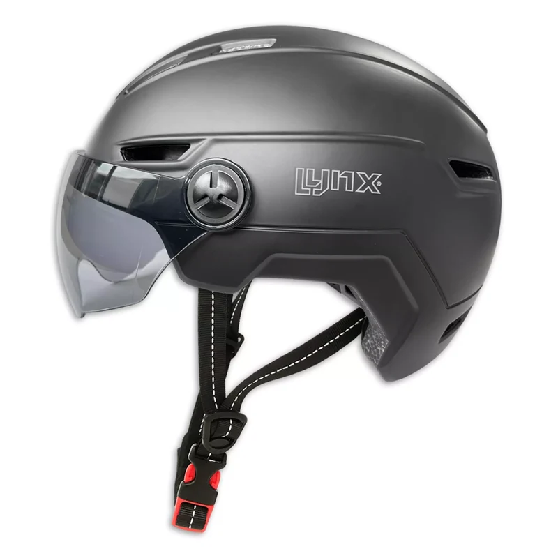 Lynx Speed Pedelec Helm met Visier - Zwart
