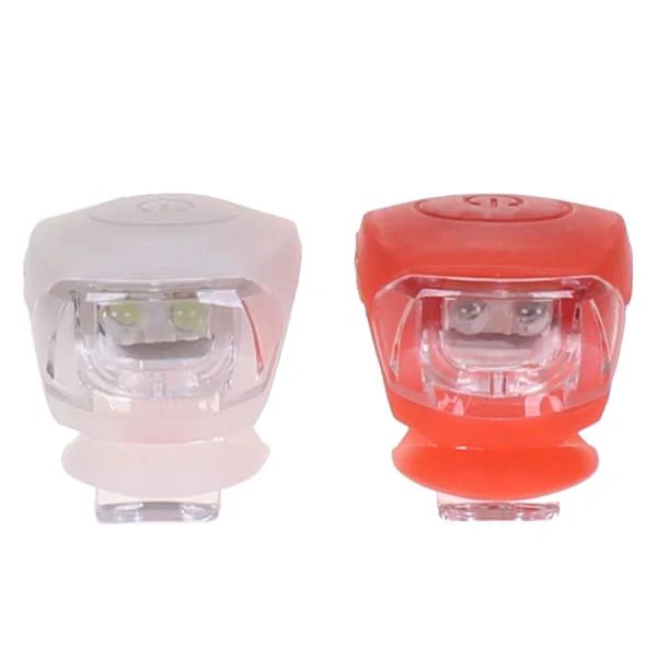 Lynx Siliconen Fietsverlichtingsset – Wit Voorlicht en Rood Achterlicht