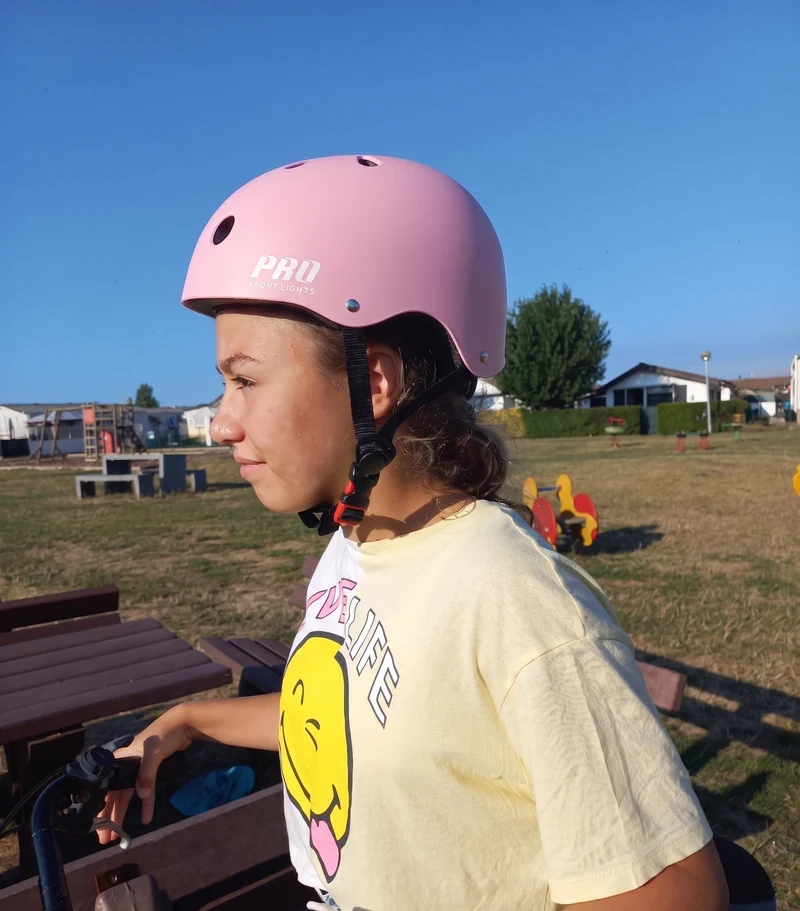 Fietshelm Kinderen Skate Kinderhelm Roze Pink