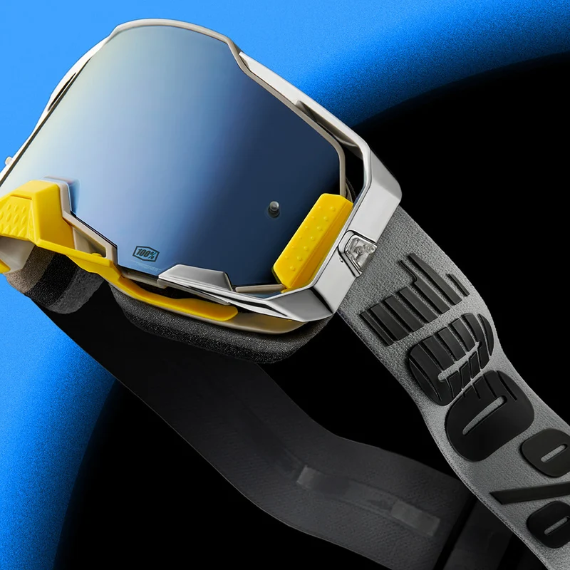 100% Armega Viggo Mirror Silver Flash & Clear Lens Goggle