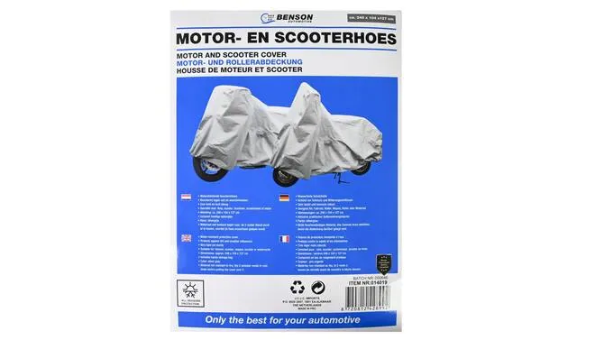 Beschermingshoes Fiets/Motor Zilvergrijs 246x127cm