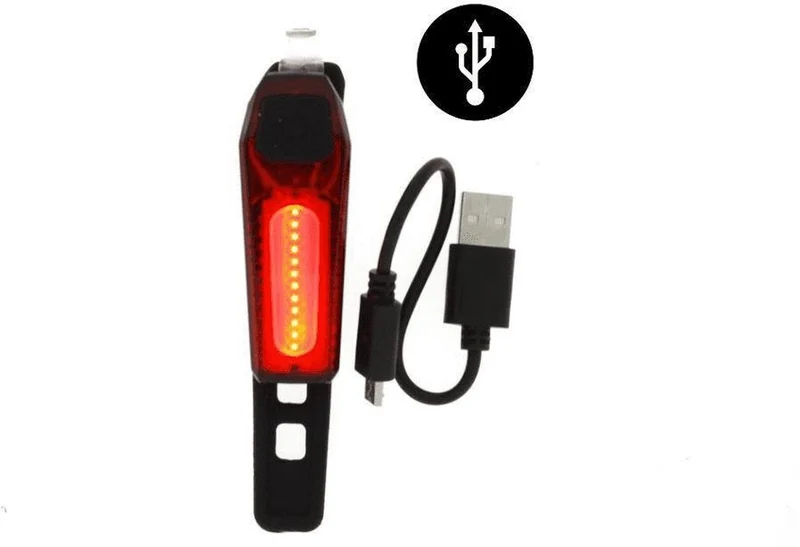 Fietslicht Achterlicht Rood - COB LED - 80 Lumen - USB Oplaadbaar