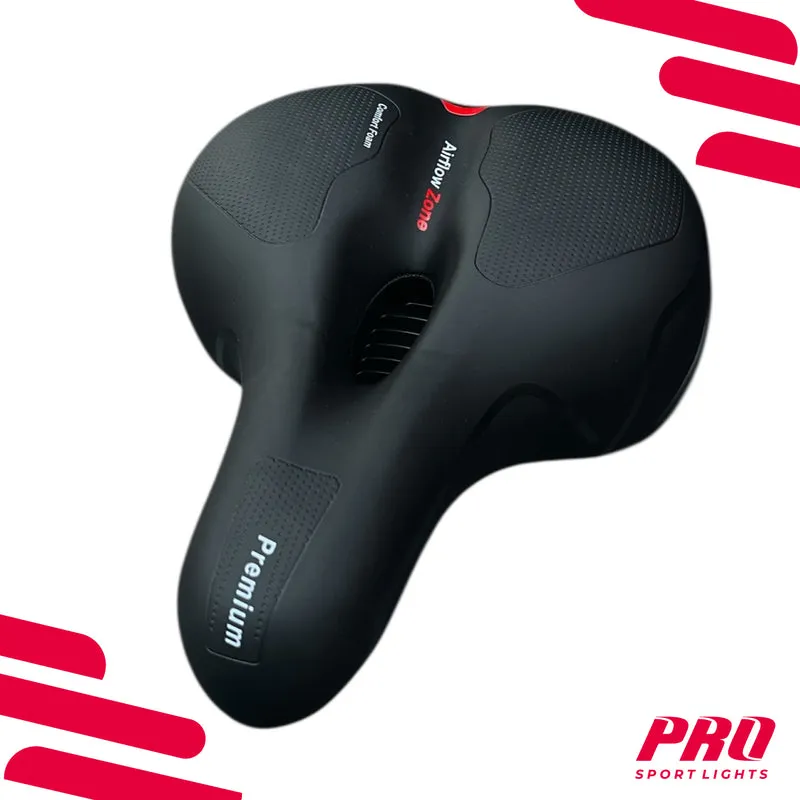Fietszadel Unisex Selle Comfort Zadel Dames Heren Fiets - Royal Zwart
