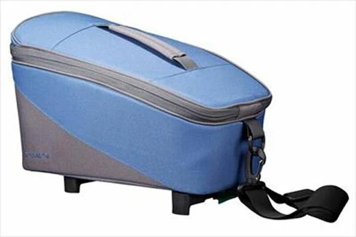 racktime Gepäckträgertasche 8 Liter TALIS blau grau mit Snapit 1.0 System Fahrradtasche