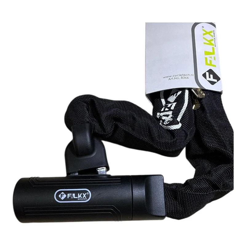 Fietsslot Kettingslot Fiets ART2 Zwart 8mm x 90cm Stadsfiets E-bike