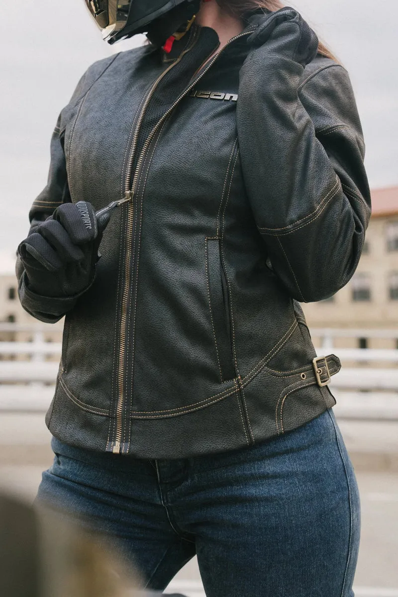 Icon Women's Tuscadero 3 Motorcycle Riding Jacket