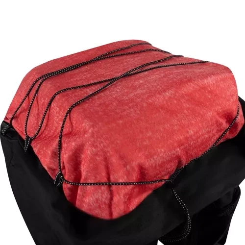 Dubbele Fietstas 60L met Regenhoes en Reflectoren Zwart Bagagedrager Tas Fiets