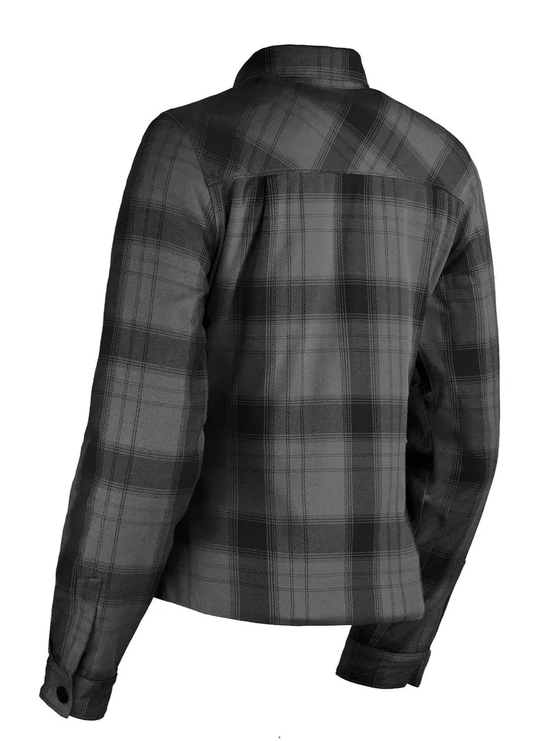 Icon Women's Fallblock Armored Motorcycle Flannel Shirt