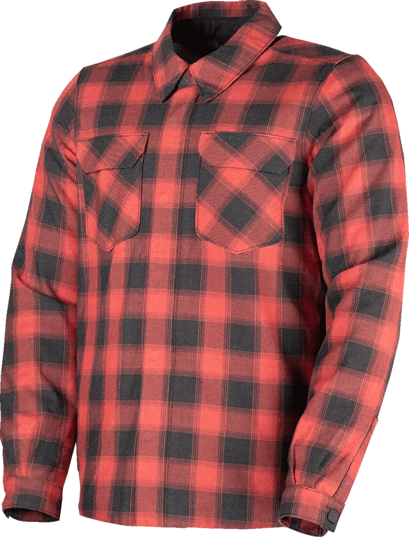 Icon Men's Fallblock Armored Motorcycle Flannel Shirt