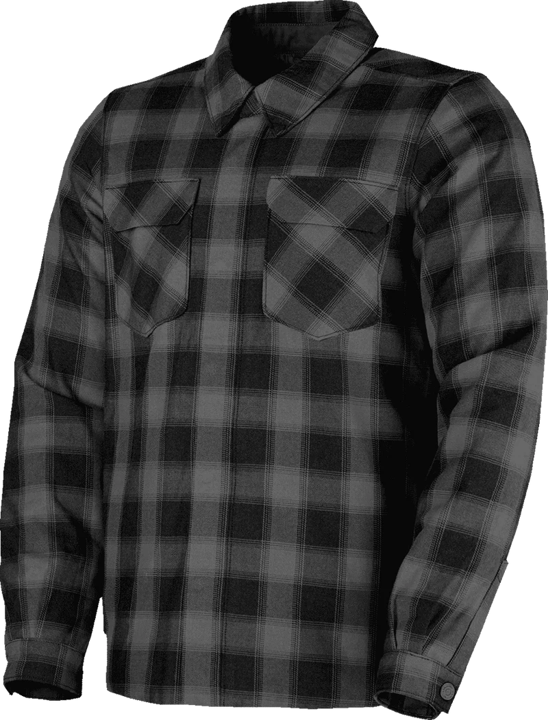 Icon Men's Fallblock Armored Motorcycle Flannel Shirt