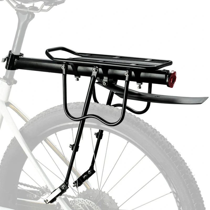 ROCKBROS Fahrrad Gepäckträger mit Reflektor und Schutzblech Aluminiumlegierung