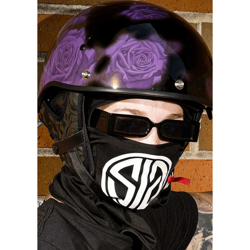 Z1R Vagrant NC Rose Half Face Motorcycle Helmet
