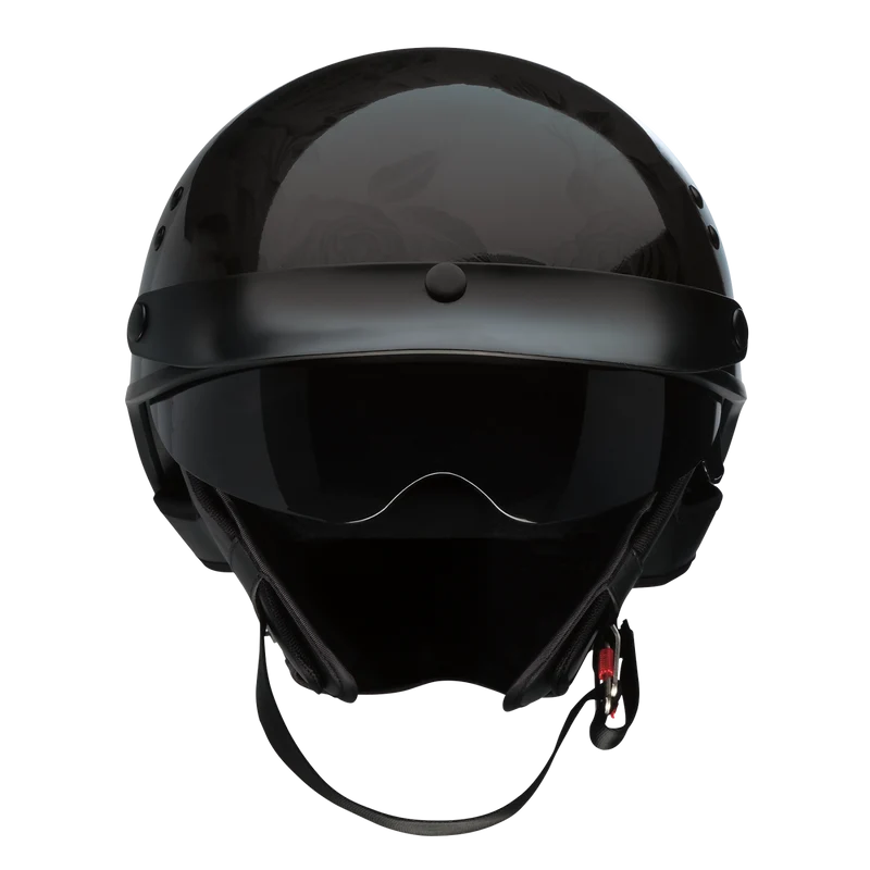 Z1R Vagrant NC Rose Half Face Motorcycle Helmet