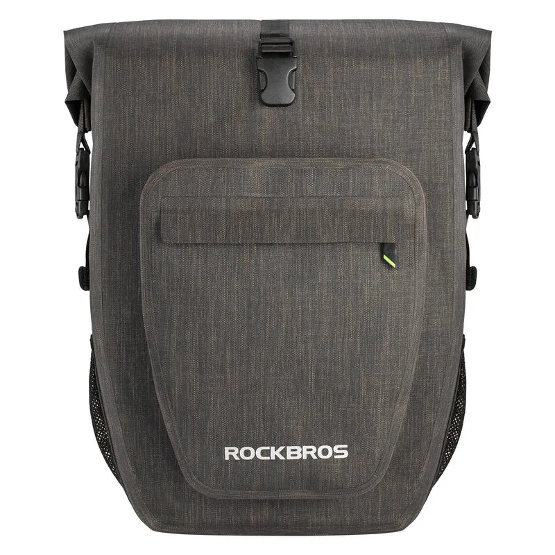 ROCKBROS Fahrrad hinter Gepäckträgertasche wasserdicht 20-27L für E-Bike/Rennrad/MTB
