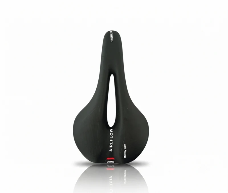Fietszadel Unisex Selle Memory Foam Zadel Heren Dames Fiets Cloud Trail Zwart