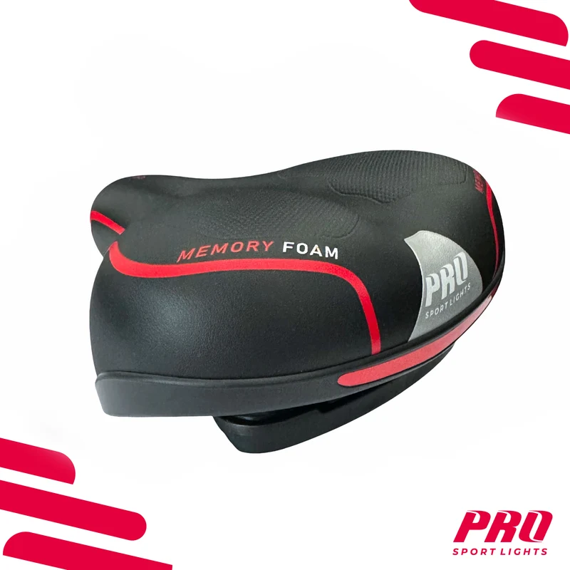 Fietszadel Unisex Selle Fiets Memory Foam Comfort Royal Zadel Dames Heren - Zwart