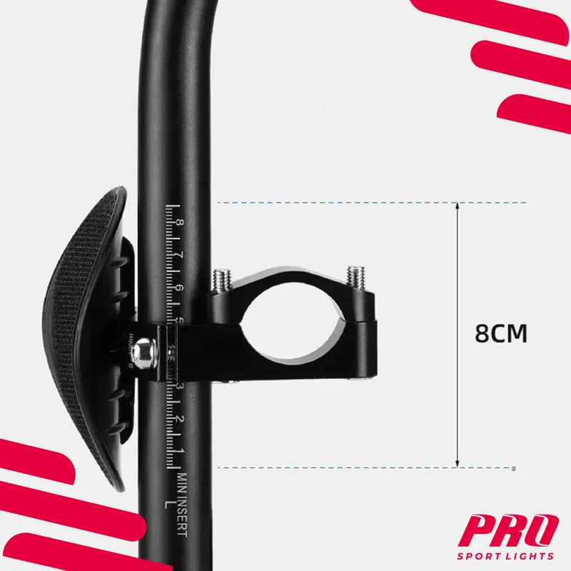 Pro Sport Lights Verstelbaar Triathlon Ligstuur – Aluminium – Zwart