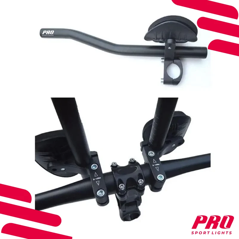 Pro Sport Lights Verstelbaar Triathlon Ligstuur – Aluminium – Zwart