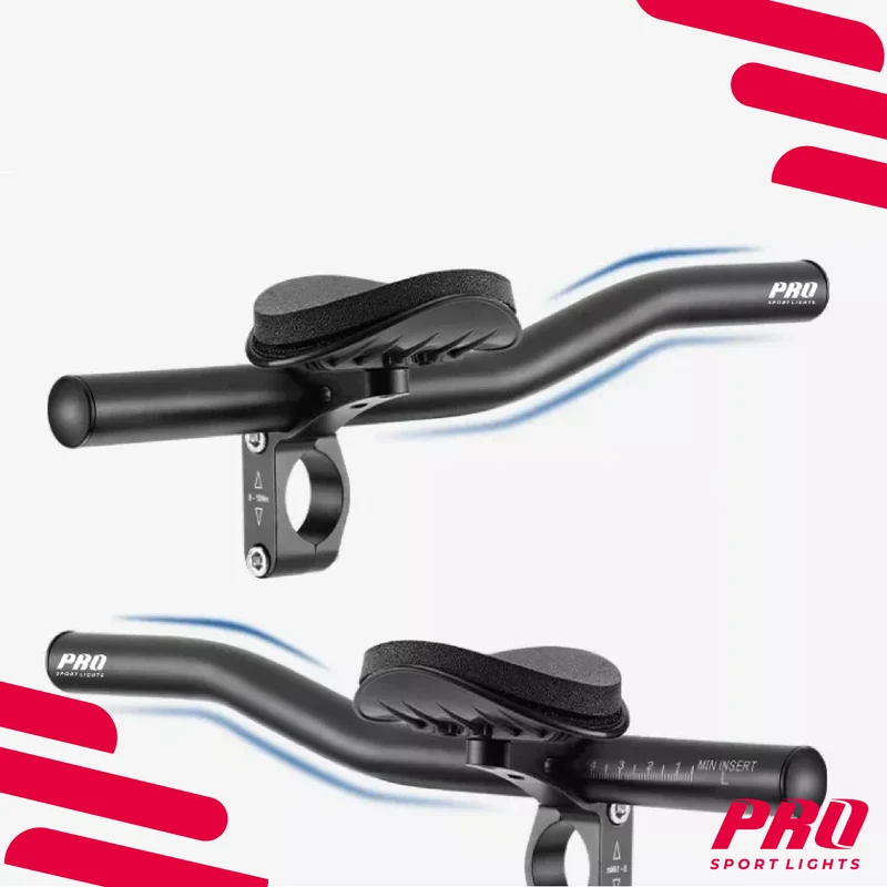 Pro Sport Lights Verstelbaar Triathlon Ligstuur – Aluminium – Zwart