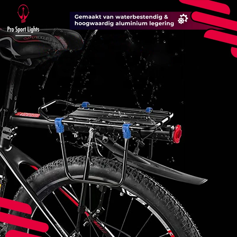 Pro Sport Lights Bagagedrager met Spatbord – QR, MTB & Racefiets