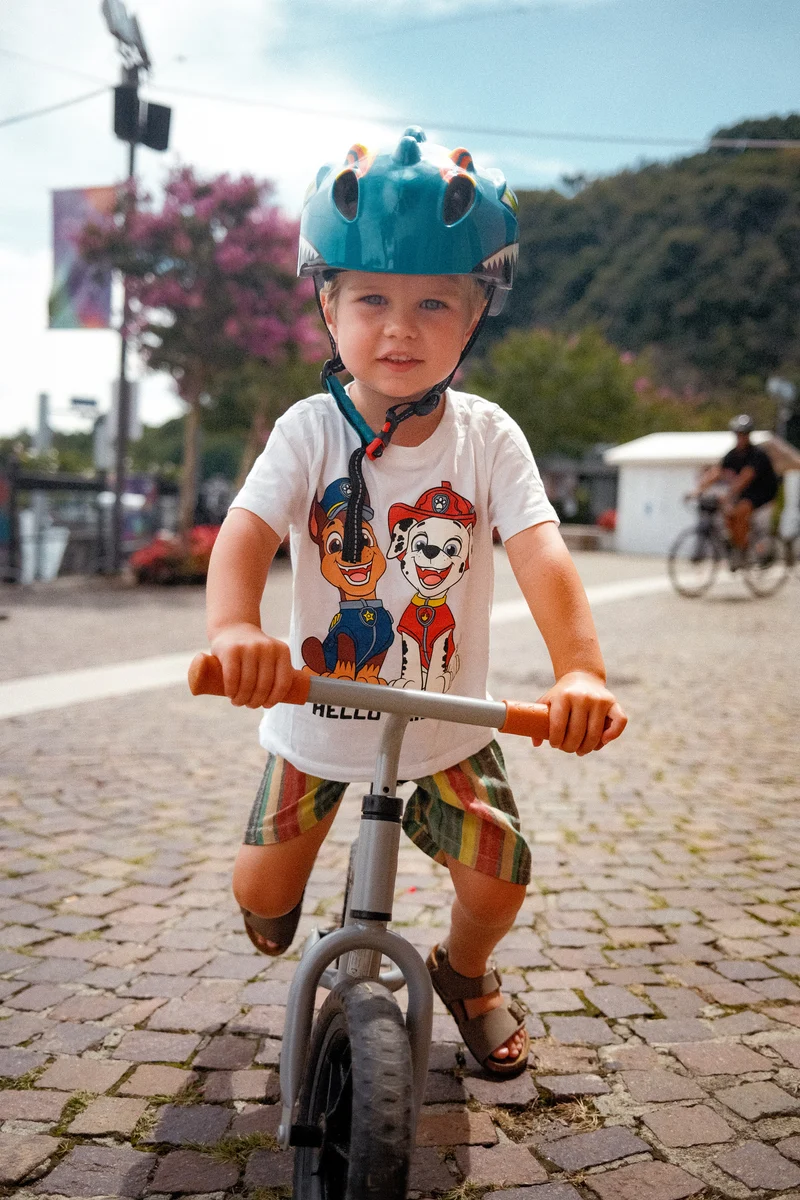 Fietshelm Kind Lichtgroen - Kinderhelm Dino XS 46/51cm Kinderfietshelm