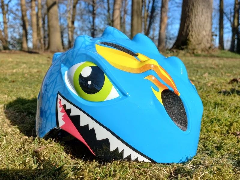 Fietshelm Kinderen jongens Blauw - Kinderhelm Dino XS 46/51cm