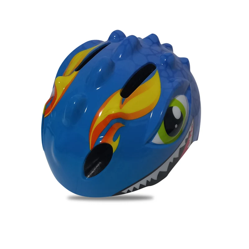 Fietshelm Kinderen jongens Blauw - Kinderhelm Dino XS 46/51cm