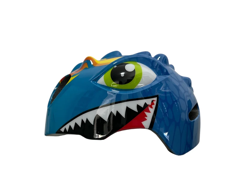 Fietshelm Kinderen jongens Blauw - Kinderhelm Dino XS 46/51cm