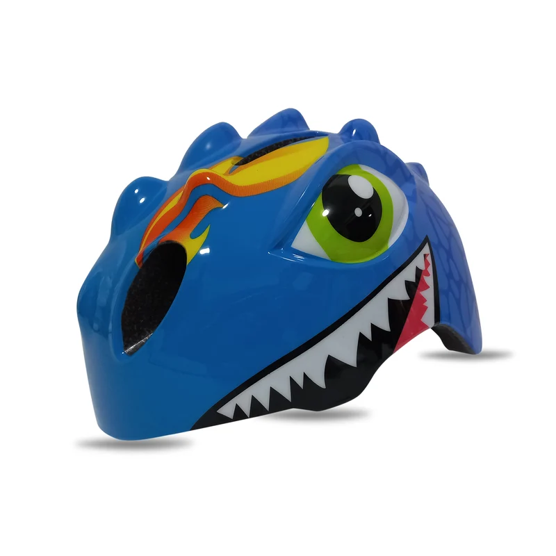 Fietshelm Kinderen jongens Blauw - Kinderhelm Dino XS 46/51cm