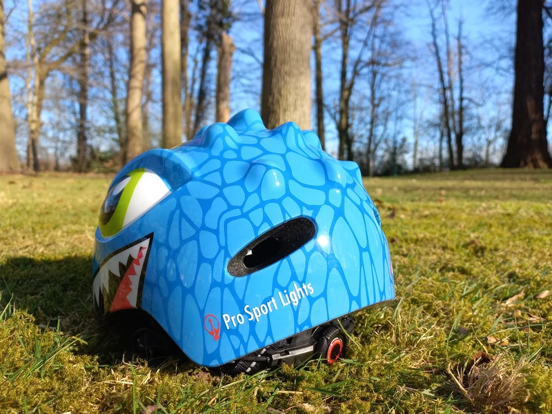 Fietshelm Kinderen jongens Blauw - Kinderhelm Dino XS 46/51cm