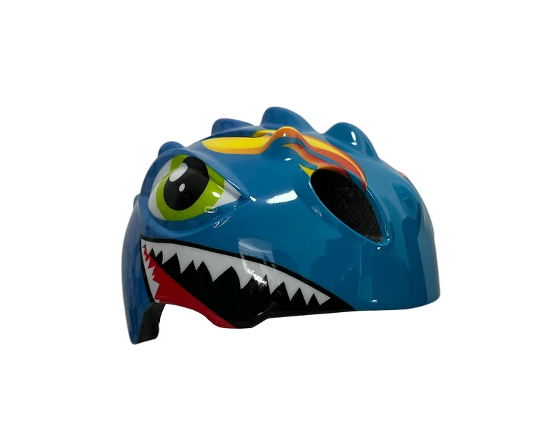 Fietshelm Kinderen jongens Blauw - Kinderhelm Dino XS 46/51cm