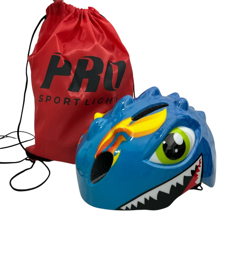 Fietshelm Kinderen jongens Blauw - Kinderhelm Dino XS 46/51cm