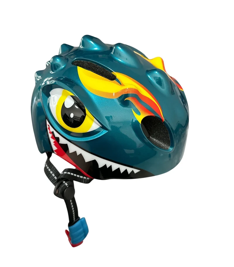 Fietshelm Kinderen jongens Groen - Kinderhelm Dino XS 46/51cm