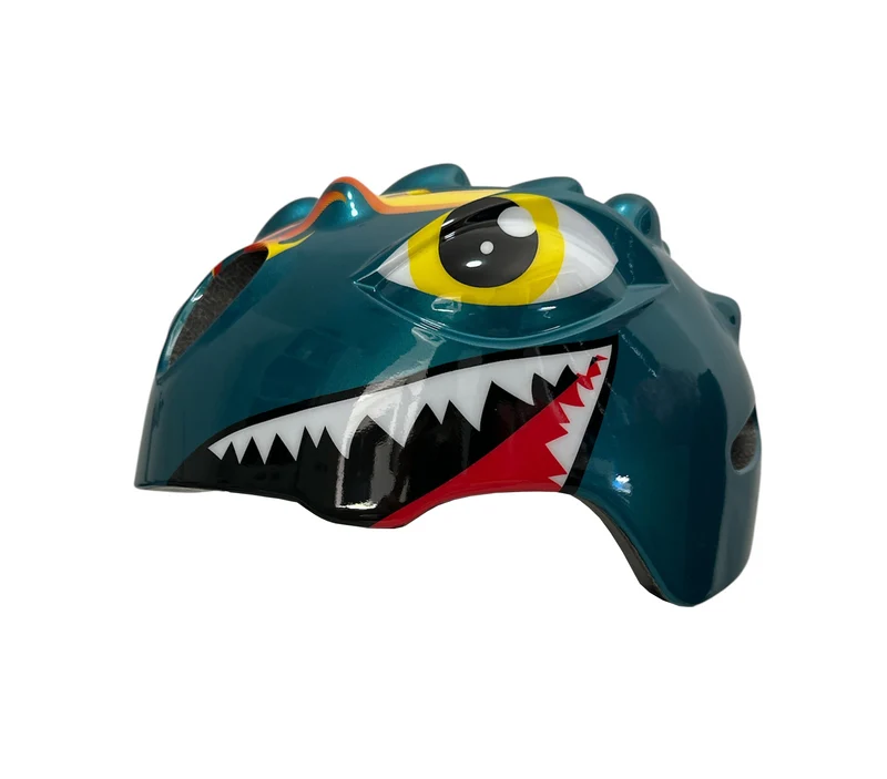Fietshelm Kinderen jongens Groen - Kinderhelm Dino XS 46/51cm