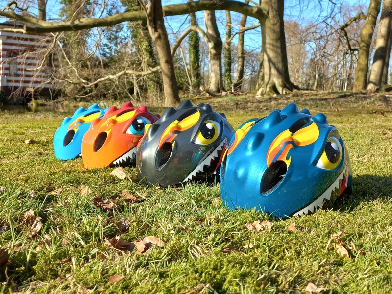 Fietshelm Kinderen jongens Groen - Kinderhelm Dino XS 46/51cm