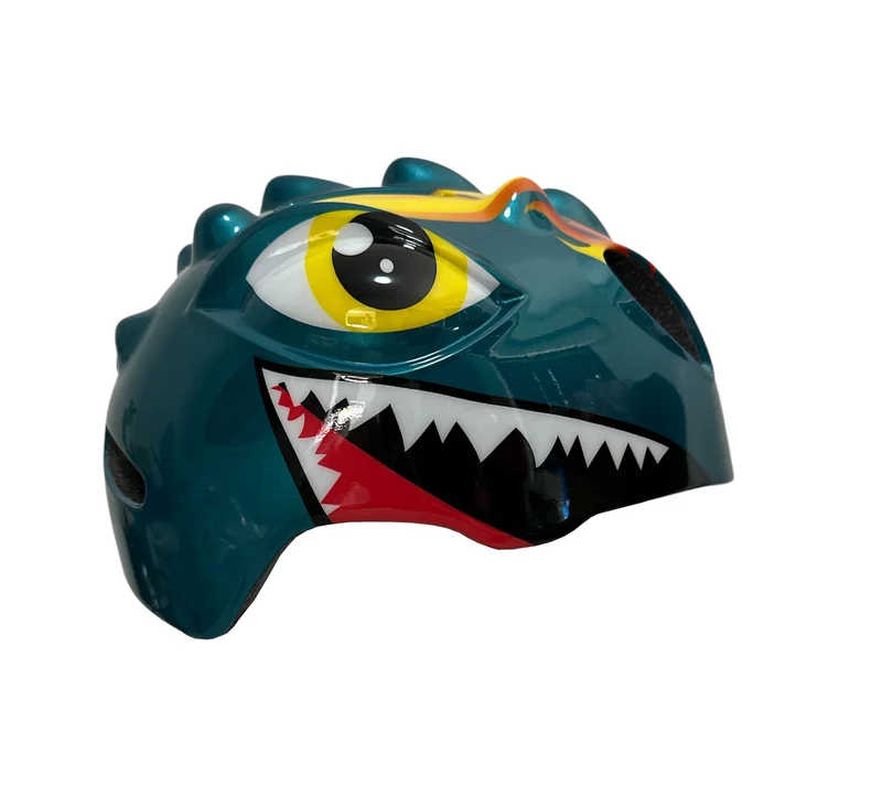 Fietshelm Kinderen jongens Groen - Kinderhelm Dino XS 46/51cm