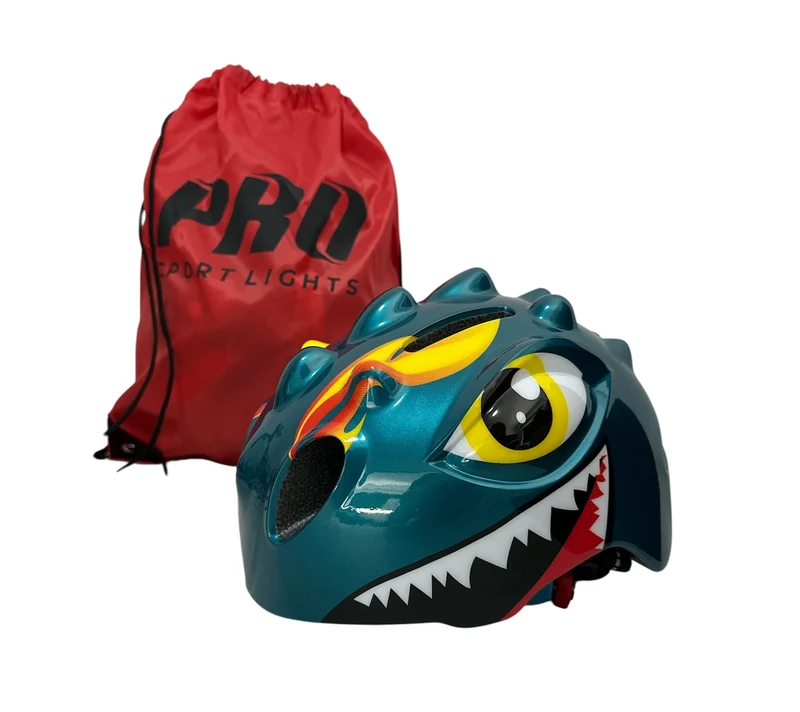 Fietshelm Kinderen jongens Groen - Kinderhelm Dino XS 46/51cm