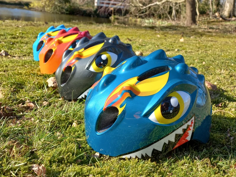 Fietshelm Kinderen - Kinderhelm Dino XS 46/51cm