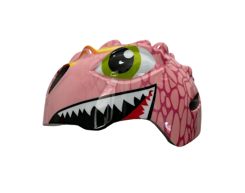 Fietshelm Kind Meisjes Roze Helm Kinderen - Kinderhelm Dino XS 46/51cm