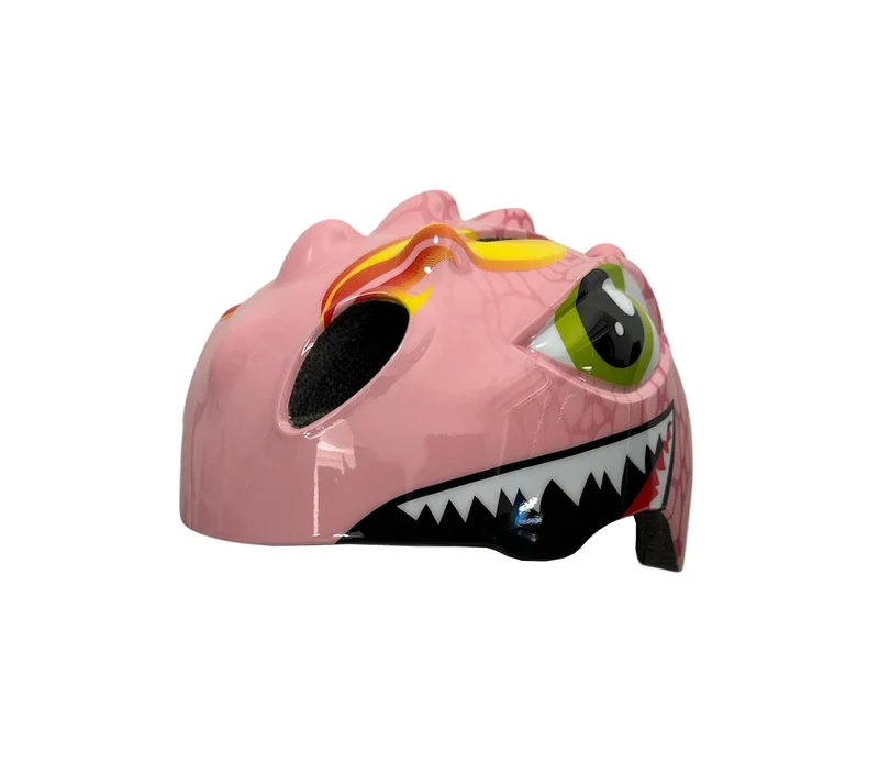 Fietshelm Kind Meisjes Roze Helm Kinderen - Kinderhelm Dino XS 46/51cm