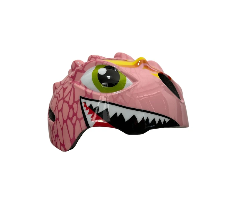 Fietshelm Kind Meisjes Roze Helm Kinderen - Kinderhelm Dino XS 46/51cm
