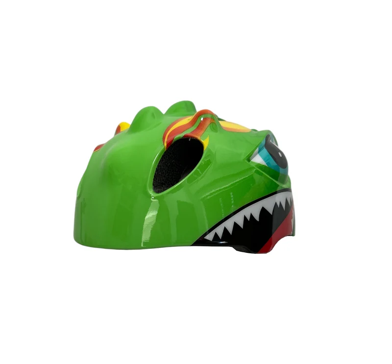 Fietshelm Kind Lichtgroen - Kinderhelm Dino XS 46/51cm Kinderfietshelm