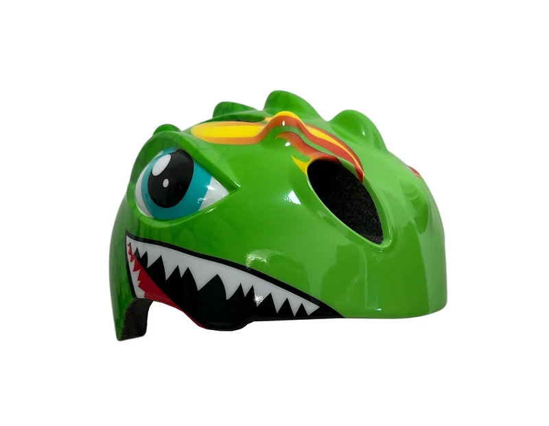Fietshelm Kind Lichtgroen - Kinderhelm Dino XS 46/51cm Kinderfietshelm