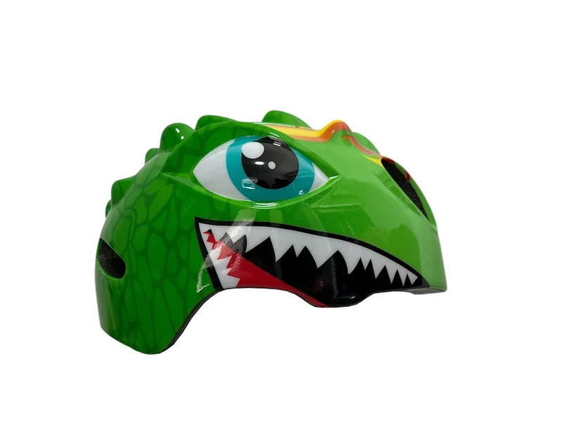 Fietshelm Kind Lichtgroen - Kinderhelm Dino XS 46/51cm Kinderfietshelm