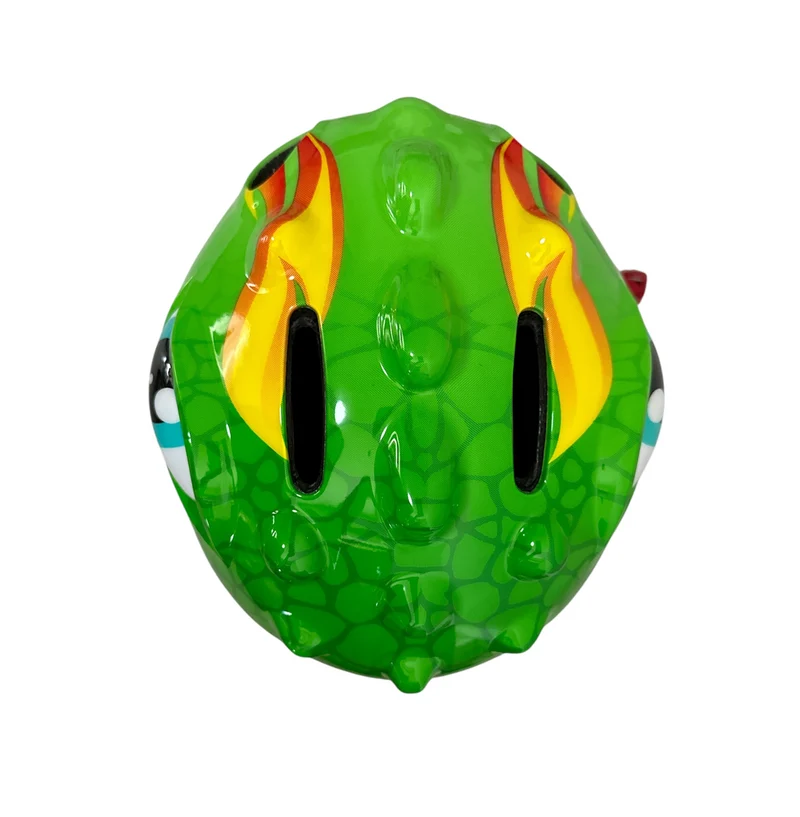 Fietshelm Kind Lichtgroen - Kinderhelm Dino XS 46/51cm Kinderfietshelm