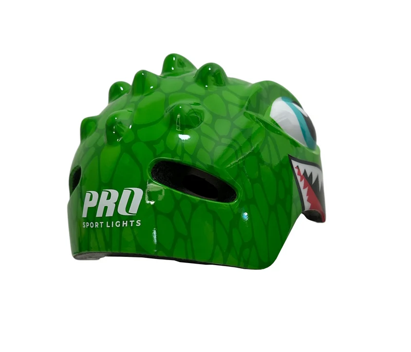 Fietshelm Kind Lichtgroen - Kinderhelm Dino XS 46/51cm Kinderfietshelm