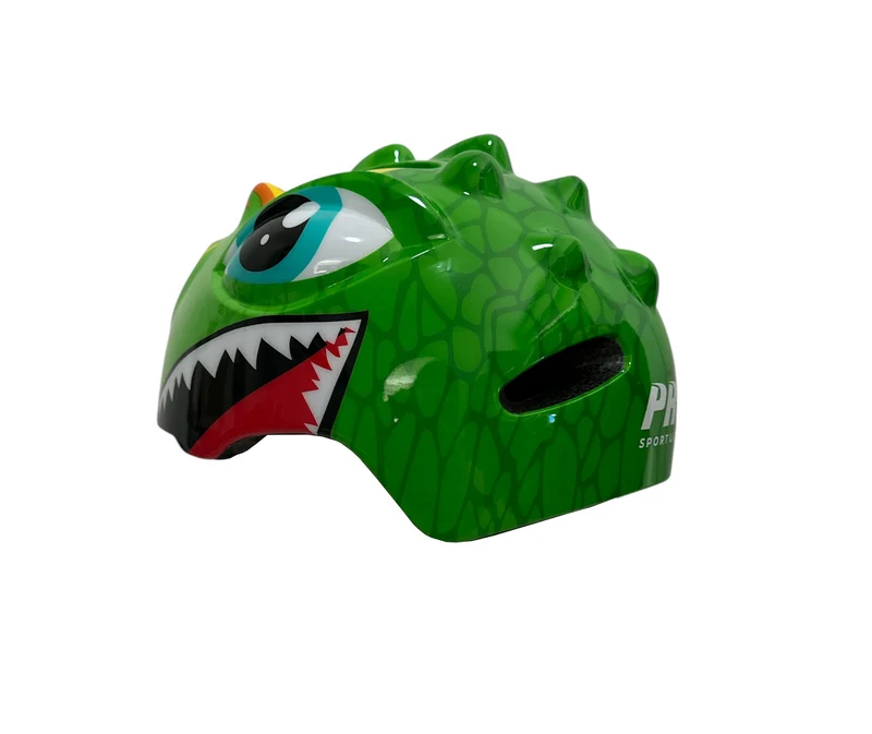 Fietshelm Kind Lichtgroen - Kinderhelm Dino XS 46/51cm Kinderfietshelm